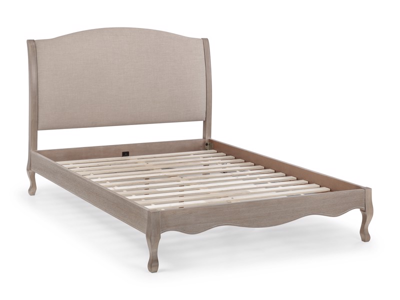 Land Of Beds Christie Beige Wooden Double Bed Frame8