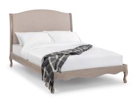 Land Of Beds Christie Beige Wooden Bed Frame6