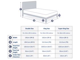 Land Of Beds Christie Beige Wooden Bed Frame9