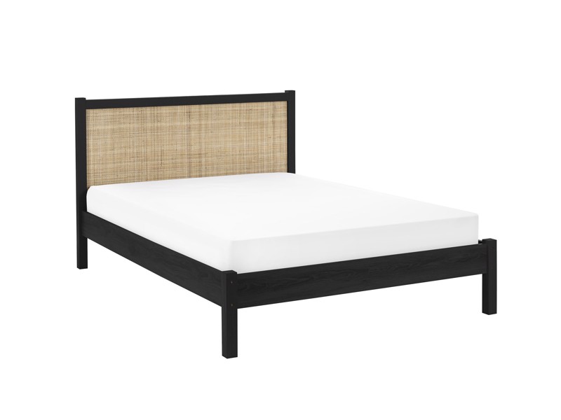 Land Of Beds Alessa Black Wooden Bed Frame4