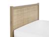 Land Of Beds Alessa Oak Finish Wooden Double Bed Frame2