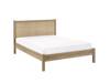 Land Of Beds Alessa Oak Finish Wooden Double Bed Frame4