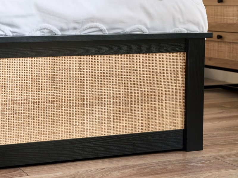 Land Of Beds Alessa Black Wooden Ottoman Bed6