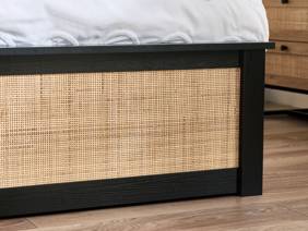 Land Of Beds Alessa Black Wooden Ottoman Bed4