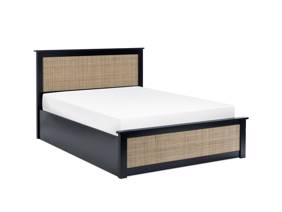 Land Of Beds Alessa Black Wooden Ottoman Bed6