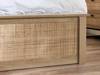 Land Of Beds Alessa Oak Finish Wooden King Size Ottoman Bed4