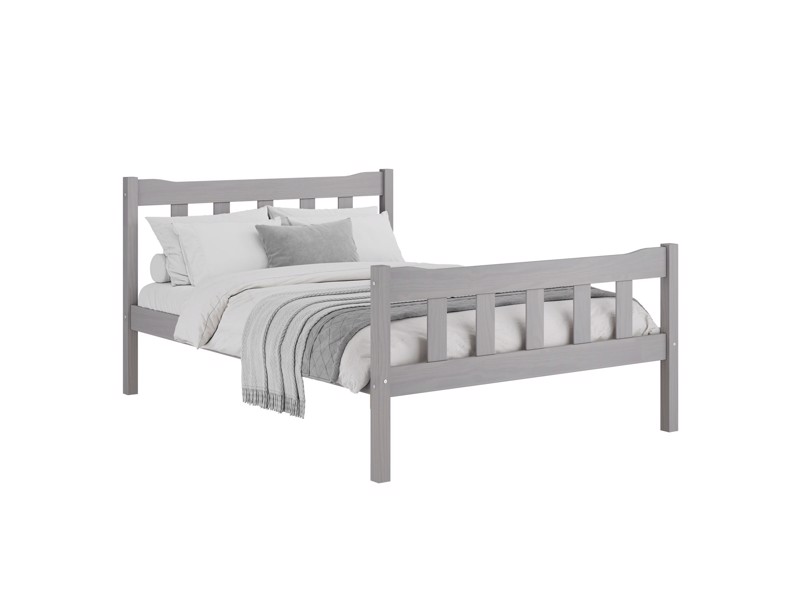 Land Of Beds Hampstead Grey Wooden Bed Frame2