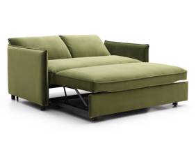Land Of Beds Capri Olive Velvet Sofa Bed4