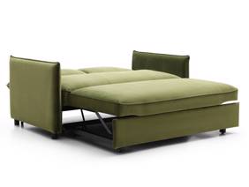 Land Of Beds Capri Olive Velvet Sofa Bed5