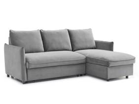 Land Of Beds Rhodes Grey Velvet Sofa Bed3