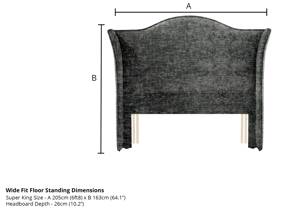 Relyon Super King Size - CLEARANCE STOCK - Asteroid Regal Headboard2