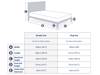 Land Of Beds Asha Grey Fabric King Size Bed Frame6