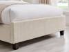 Land Of Beds Asha Cream Fabric Double Bed Frame4