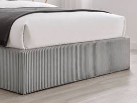 Land Of Beds Asha Grey Fabric Ottoman Bed5
