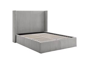 Land Of Beds Asha Grey Fabric Ottoman Bed7