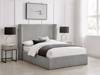 Land Of Beds Asha Grey Fabric King Size Ottoman Bed1