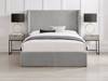 Land Of Beds Asha Grey Fabric King Size Ottoman Bed2