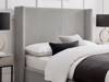 Land Of Beds Asha Grey Fabric King Size Ottoman Bed4