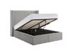 Land Of Beds Asha Grey Fabric King Size Ottoman Bed6