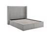 Land Of Beds Asha Grey Fabric King Size Ottoman Bed7