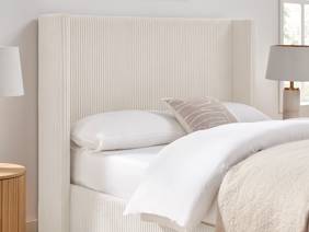 Land Of Beds Asha Cream Fabric Ottoman Bed4