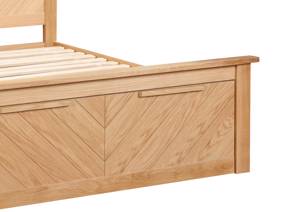 Land Of Beds Reynolds Oak Finish Wooden Storage Bed Frame4