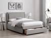 Land Of Beds Alberta Grey Fabric Storage Double Bed Frame3