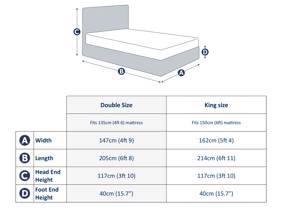 Land Of Beds Alberta Grey Fabric Storage Bed Frame7
