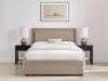 Land Of Beds Alberta Taupe Fabric Storage Double Bed Frame2