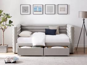 Land Of Beds Elodie Grey Fabric Day Bed4