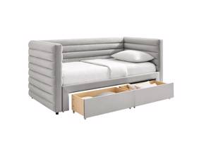 Land Of Beds Elodie Grey Fabric Day Bed6