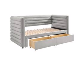 Land Of Beds Elodie Grey Fabric Day Bed8