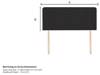 Hypnos Super King Size - CLEARANCE STOCK - Tweed Charcoal Emily Headboard2
