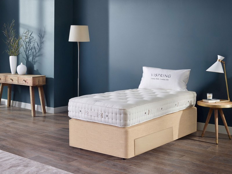 Vispring Single Size - CLEARANCE STOCK - Gem Powder Regal Superb Divan Bed1