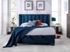 Land Of Beds Wilson Blue Fabric Ottoman Bed3