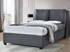 Land Of Beds Double Size - CLEARANCE STOCK - Henley Grey Fabric Ottoman Bed2