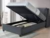Land Of Beds Double Size - CLEARANCE STOCK - Henley Grey Fabric Ottoman Bed3