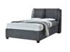 Land Of Beds Double Size - CLEARANCE STOCK - Henley Grey Fabric Ottoman Bed4