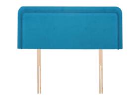 Land Of Beds King Size - CLEARANCE STOCK - Plush Velvet Teal Venice Headboard1