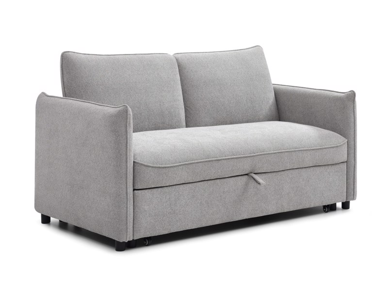 Land Of Beds Capri Grey Boucle Sofa Bed3