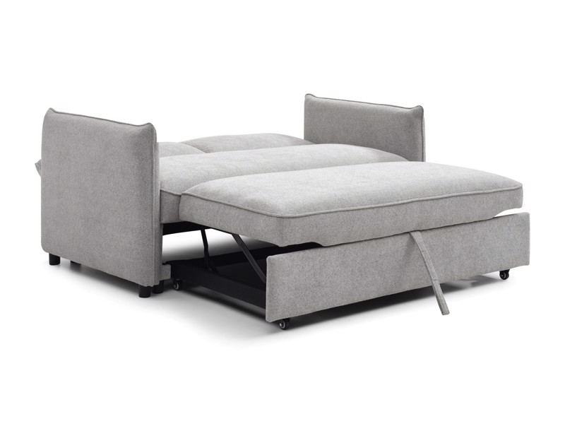 Land Of Beds Capri Grey Boucle Sofa Bed5