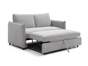 Land Of Beds Capri Grey Boucle Sofa Bed4