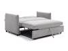 Land Of Beds Capri Grey Boucle Sofa Bed5