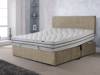 Adjust-A-Bed Adjustable Double Size - CLEARANCE STOCK - Linoso Sand Repton Headboard and Soft Trilogy Adjustable Bed1