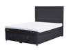 Tempur Super King Size - CLEARANCE STOCK - Venice Anthracite Marlow Headboard and Buckingham Ottoman Bed1