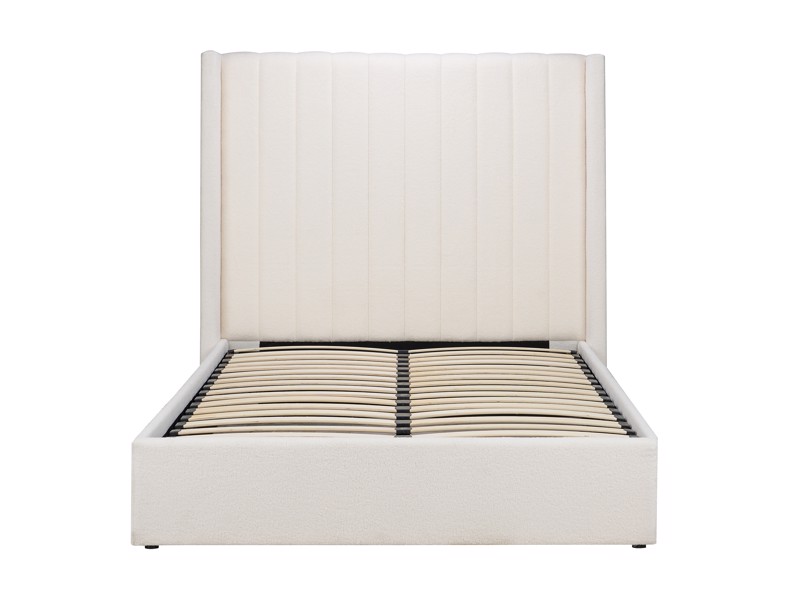 Land Of Beds Adelaide White Fabric Ottoman Bed7