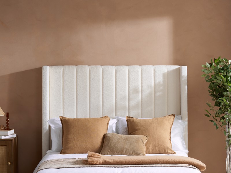 Land Of Beds Adelaide White Fabric Ottoman Bed4