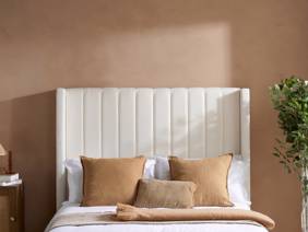 Land Of Beds Adelaide White Fabric Ottoman Bed4
