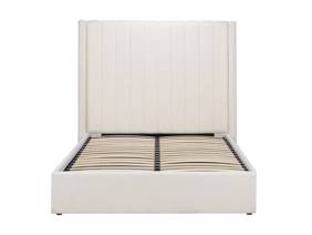 Land Of Beds Adelaide White Fabric Ottoman Bed9