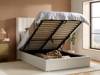 Land Of Beds Adelaide White Fabric Ottoman Bed2